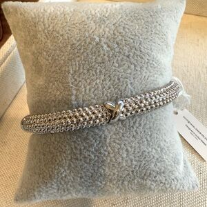 Chico's Silver Beaded Bracelet